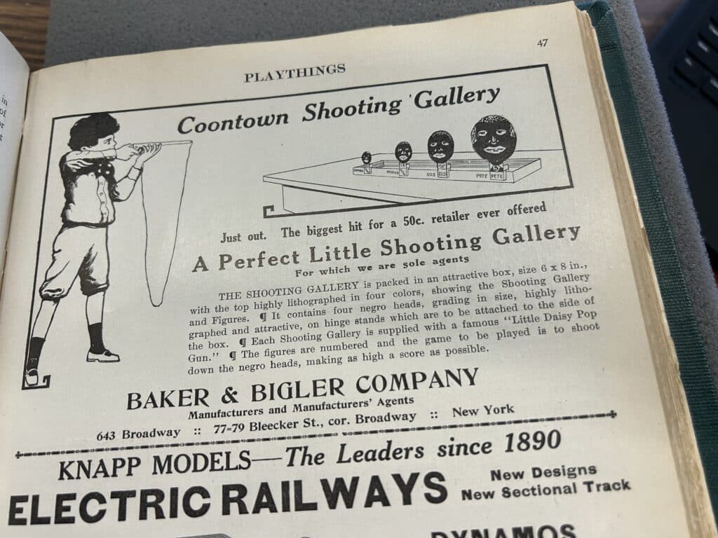 Advertisement from Playthings, 1907-1908. The Strong National Museum of Play, Rochester, New York.