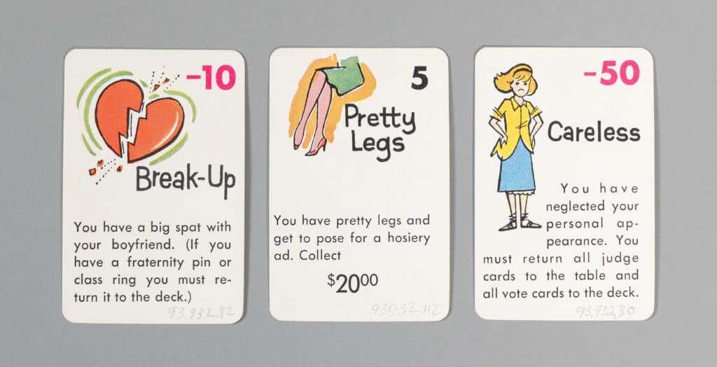 Cards from the Miss Popularity Game, 1961. The Strong National Museum of Play, Rochester, New York.