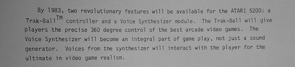 Atari 5200 Product Release, June 6, 1982. The Brian Sutton-Smith Library and Archives of Play at The Strong, Rochester, New York.