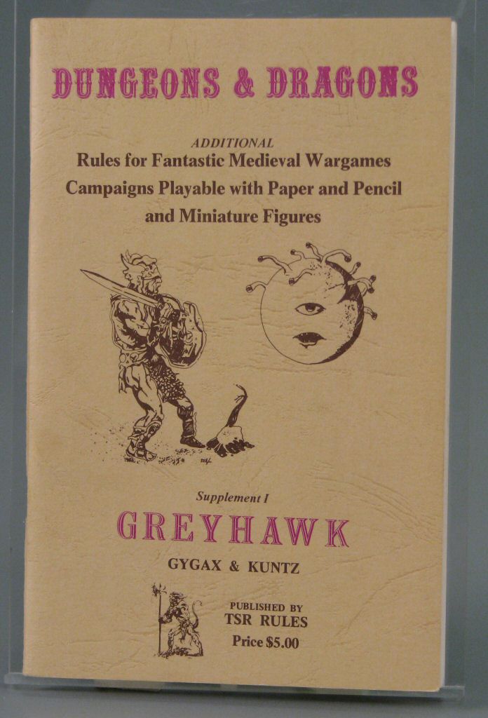 Image of Dungeons & Dragons Supplement I: Greyhawk, 1975, The Strong National Museum of Play, Rochester, New York.