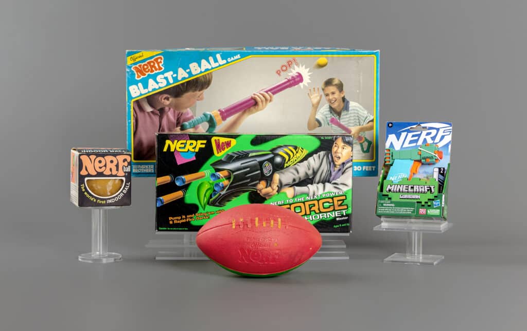 Group of Nerf Toys