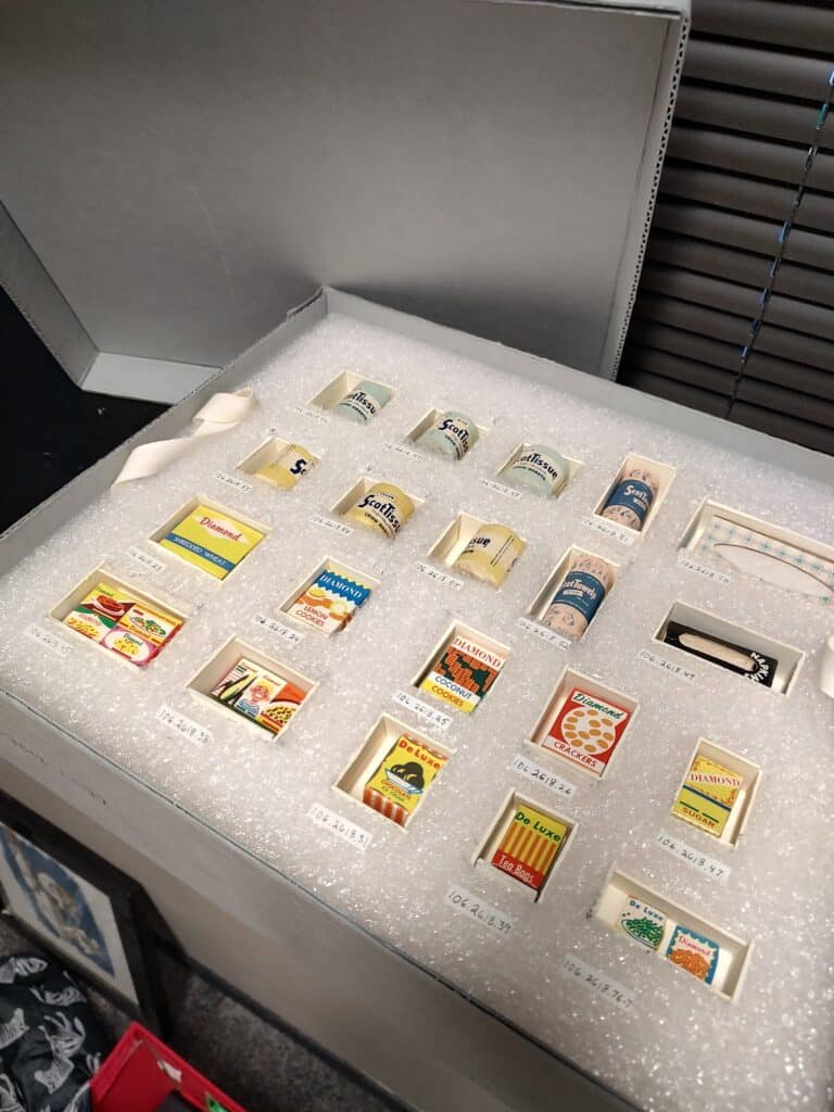 Custom built archival collection’s storage box